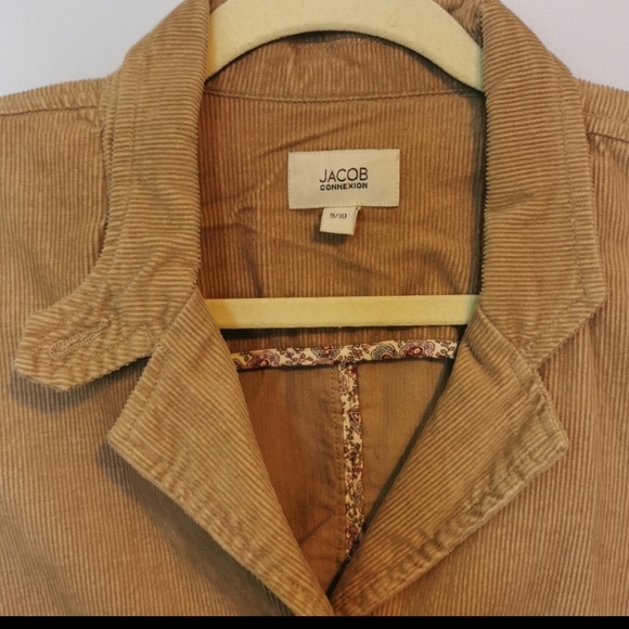 Vintage Tan Corduroy Blazer Dark Academia 9/10 - Picture 4 of 7